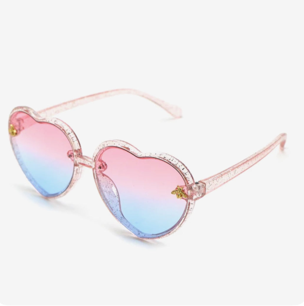 Pink & Blue Hearts Sunnies • RTS