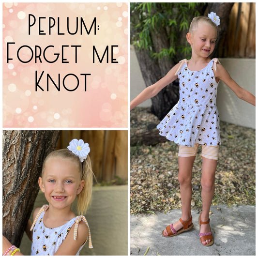 Tops - Forget Me Knot Peplum