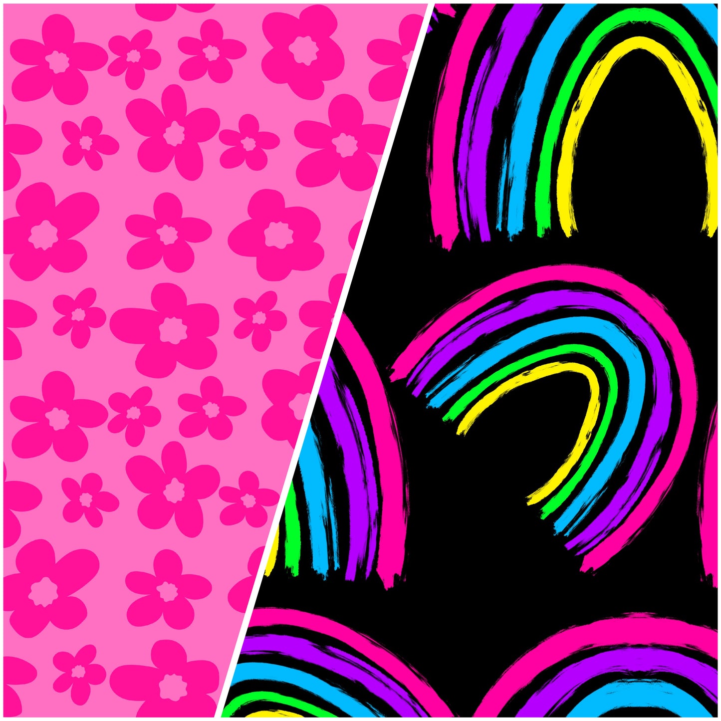 Glow Rainbow & Flower Power Mashup • Custom