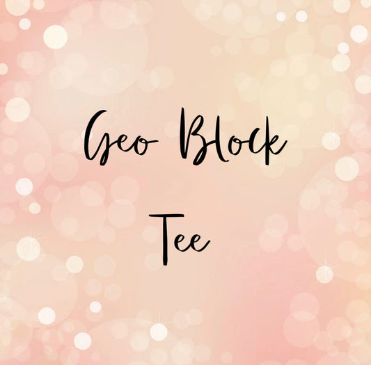 Geo Block Tee