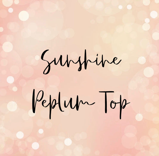 Sunshine Peplum