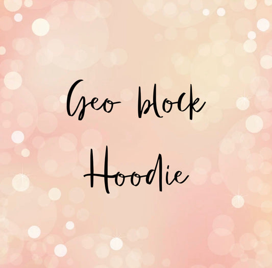 Geo Block Hoodie