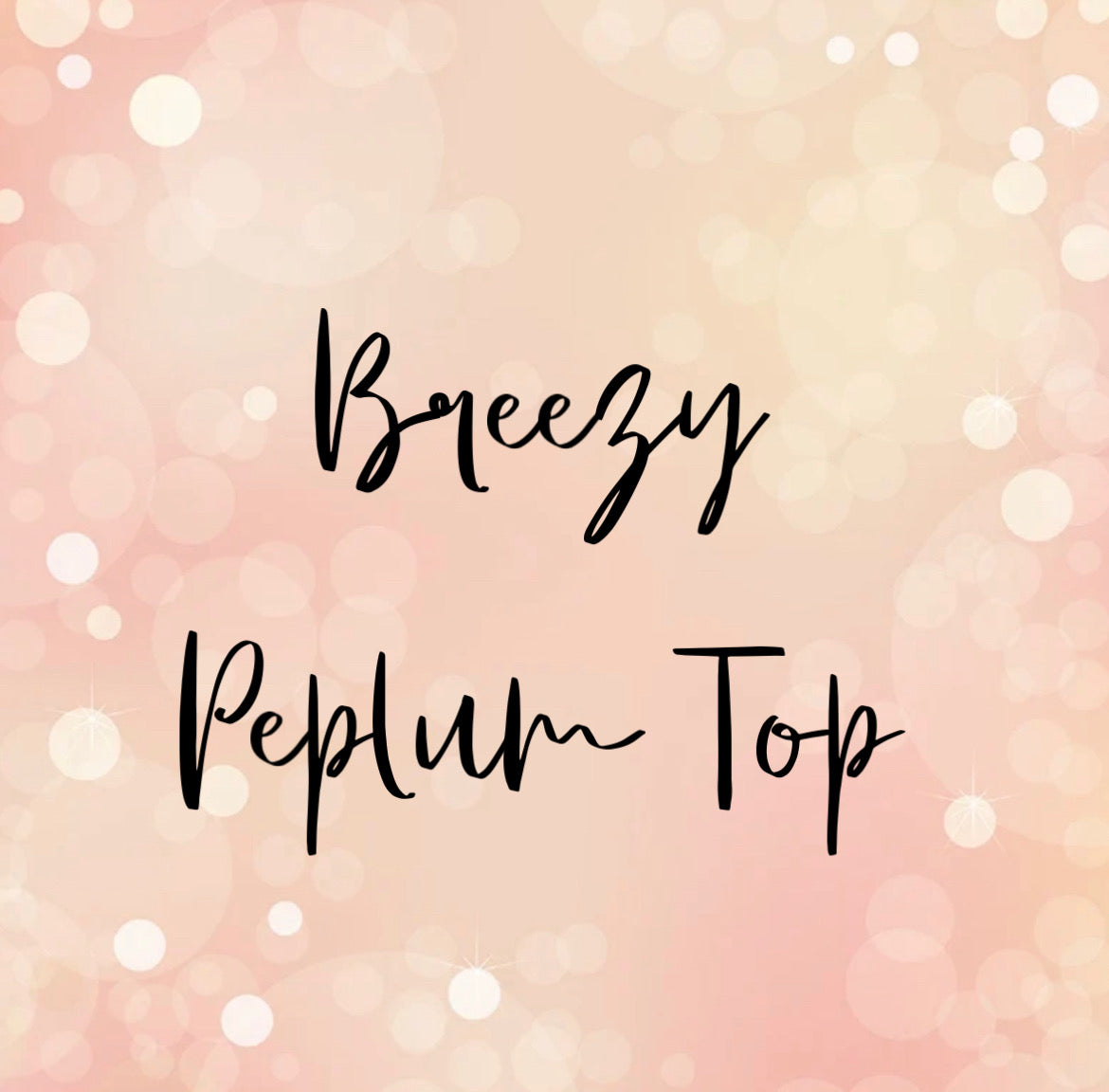 Breezy Peplum