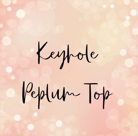 Keyhole Peplum