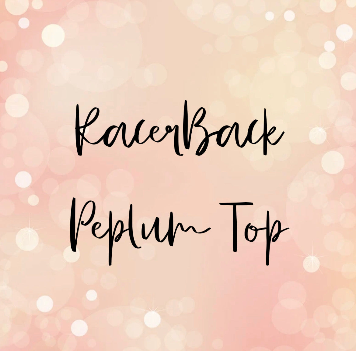 Racerback Peplum